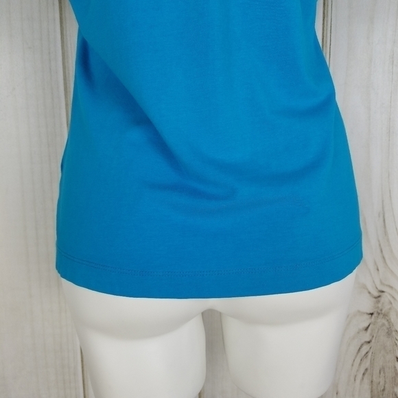 EP Pro Golf Blue V Neck Top - Picture 6 of 8